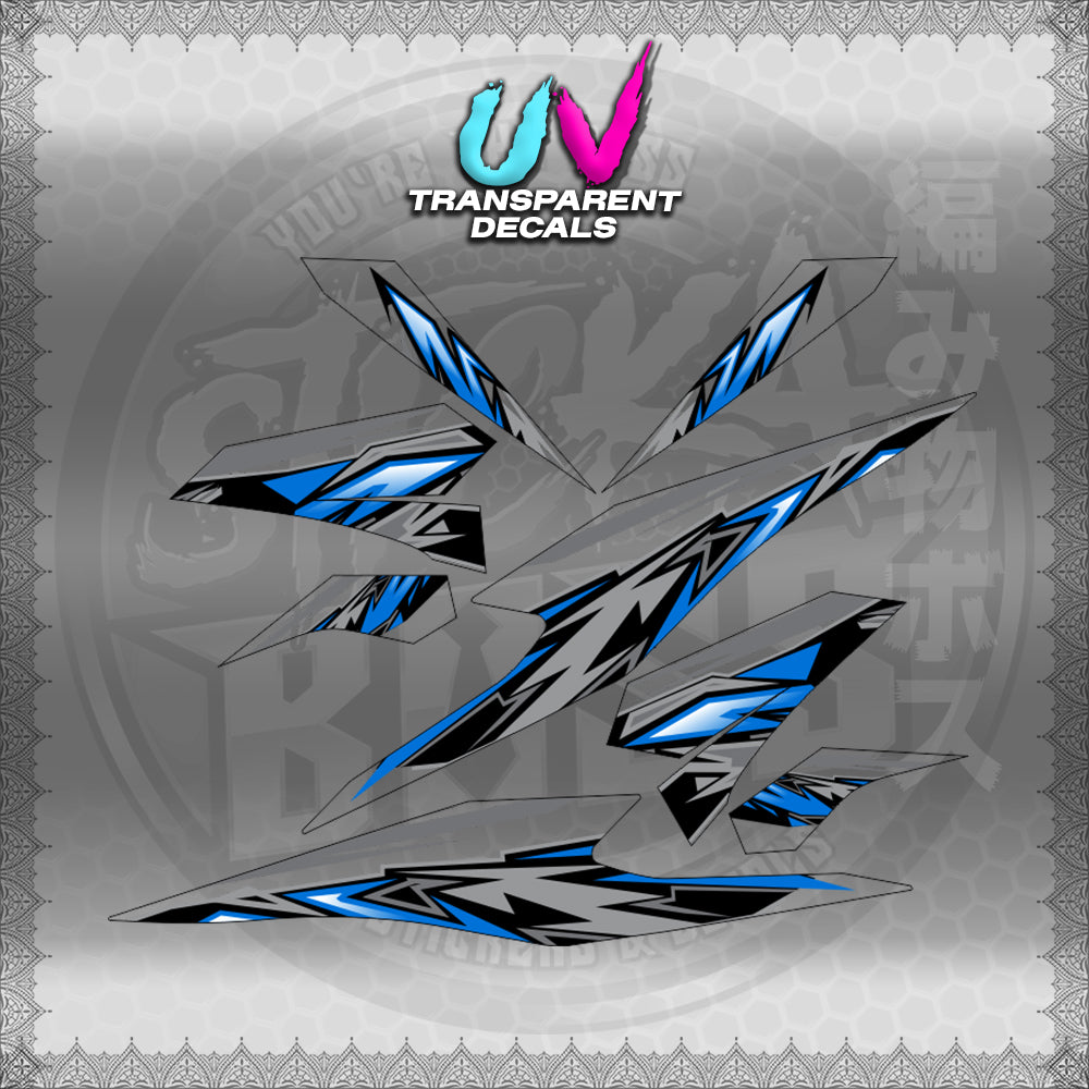 TRANSPARENT BEAT 110 V3 INDO-MALAY CONCEPT (STRIPING MOTIF DESIGN) STICKER DECALS for STICKABOSS