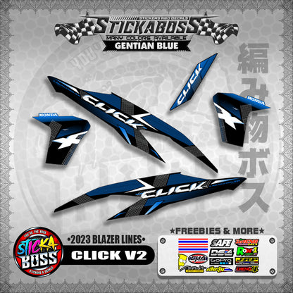 CLICK V2 STICKER DECALS ( 2023 BLAZER LINES )【WITH FREEBIES】