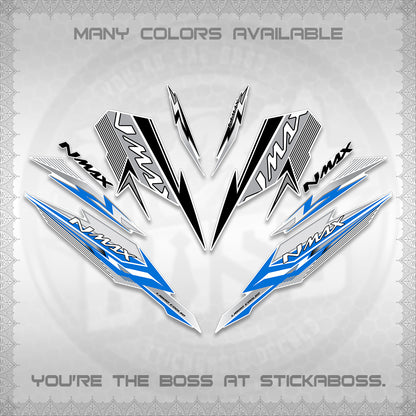 NMAX V2 FOR WHITE DECALS (2026 VARIO STYLE) STICKER DECALS By STICKABOSS