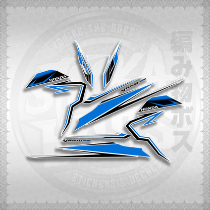 CLICK 125 V3 VARIO VR182114 DESIGN FOR WHITE STICKER DECALS By STICKABOSS (SOFIE LAMINATED WATERPROOF)