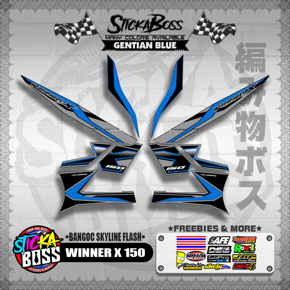 WINNER X 150 DECALS ( BANGOC SKYLINE FLASH )【WITH FREEBIES】
