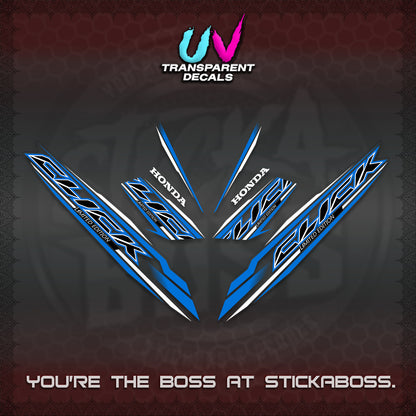 CLICK 125 V3 INDO UV TRANSPARENT DECALS (2024 SV 13-A2 STYLE) STICKER KITS By STICKABOSS