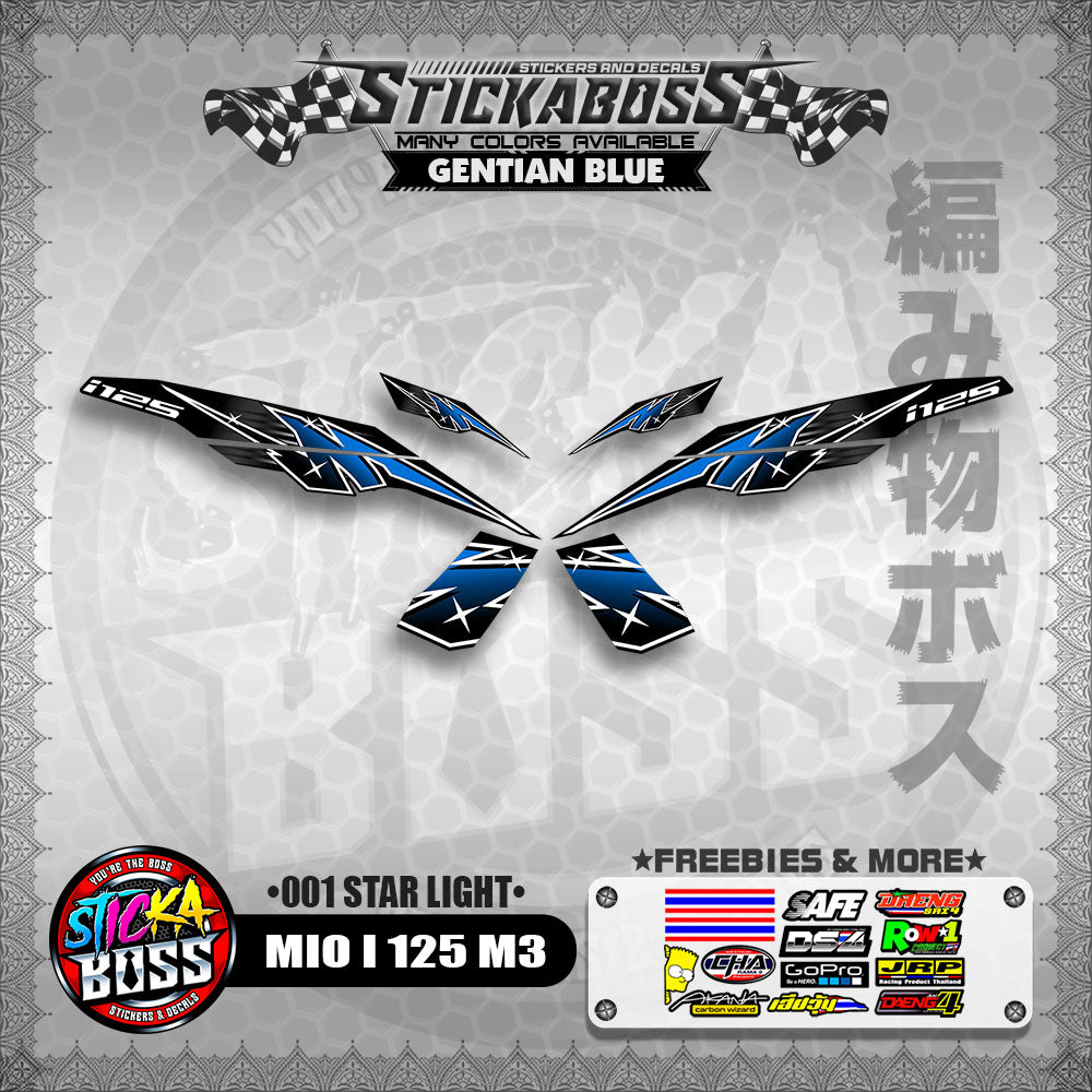 MIO I 125 M3 STICKER DECALS ( 001 STAR LIGHT )【WITH FREEBIES】