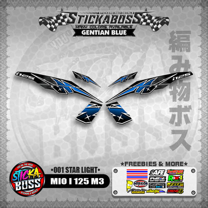 MIO I 125 M3 STICKER DECALS ( 001 STAR LIGHT )【WITH FREEBIES】