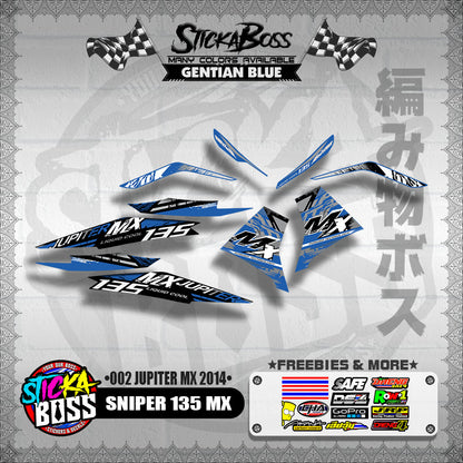 SNIPER 135 MX DECALS ( 002 JUPITER MX 2014 )【WITH FREEBIES】