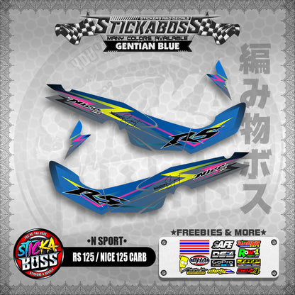 RS 125 NICE / 125 CARB STICKER DECALS ( N SPORT )【WITH FREEBIES】