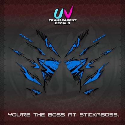 AEROX 155 V2 UV TRANSPARENT (VIETNAM STYLE-1 SPOT) FOR LIGHT COLORED COVER DECALS By STICKABOSS
