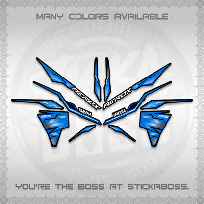 AEROX V3 INDO DECALS (ALPHA TURBO 0001)STICKER DECALS By STICKABOSS