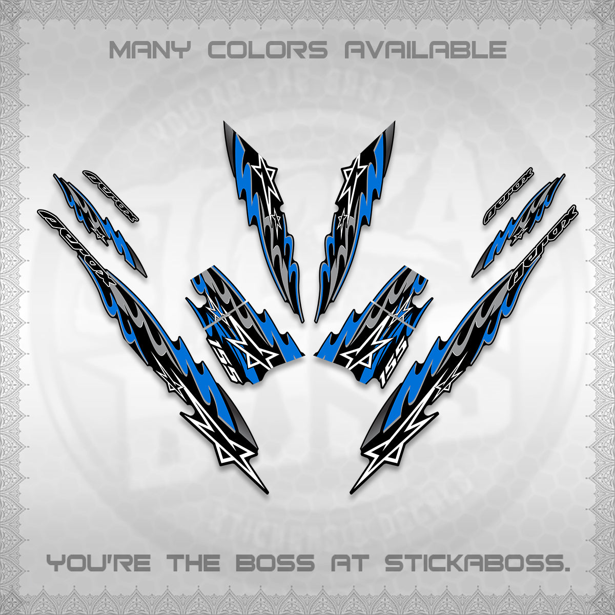 AEROX V2 INDO DECALS (2026 STAR 0001 MOTIF) STICKER KITS By STICKABOSS