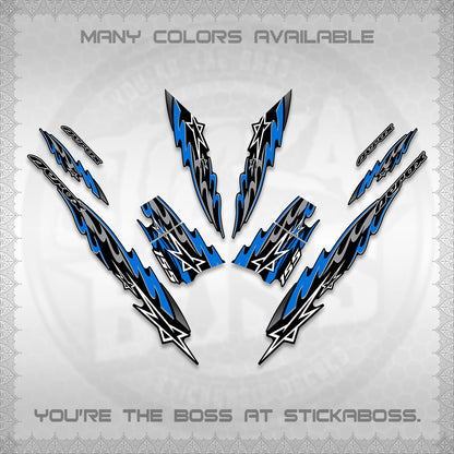 AEROX V2 INDO DECALS (2026 STAR 0001 MOTIF) STICKER KITS By STICKABOSS