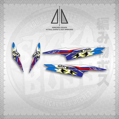 STICKER DECALS for MIO 1 (MIR25BIDESIGN)  By STICKABOSS (SOFIE LAMINATED WATERPROOF)