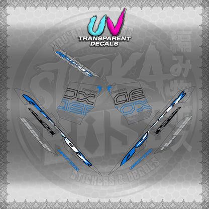 【PREMIUM UV PRINT】TRANSPARENT AEROX V3 ALPHA TURBO INDO (AV3NVBLDE)【WITH FREEBIES】