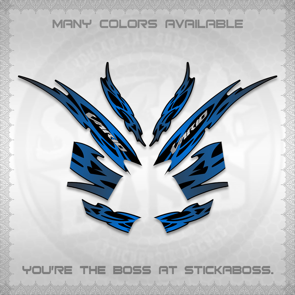 CLICK 125 V2 INDO STRIPING DECALS (2026 NUSANTARA MOTIF) STICKER DECALS By STICKABOSS