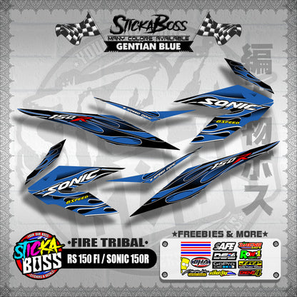 RS 150 FI / SONIC 150R DECALS ( FIRE TRIBAL )【WITH FREEBIES】