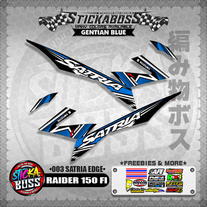 RAIDER 150 FI MALAYSIAN STICKER DECALS ( 003 SATRIA EDGE )【WITH FREEBIES】