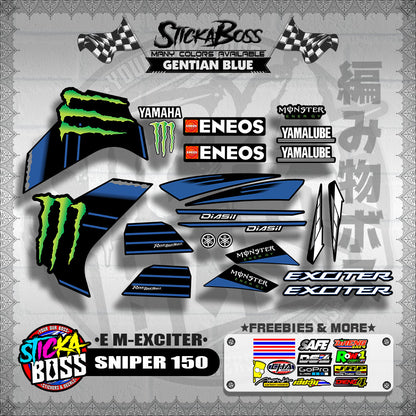 SNIPER 150 DECALS ( E M-EXCITER )【WITH FREEBIES】