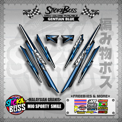 MIO SPORTY / SMILE DECALS ( MALAYSIAN GRANIS ) [ PREMIUM GLOSSY LAMINATED ]【WITH FREEBIES】