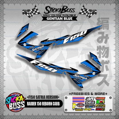 RAIDER 150 REBORN CARB DECALS ( F150 SATRIA VERSION )【WITH FREEBIES】