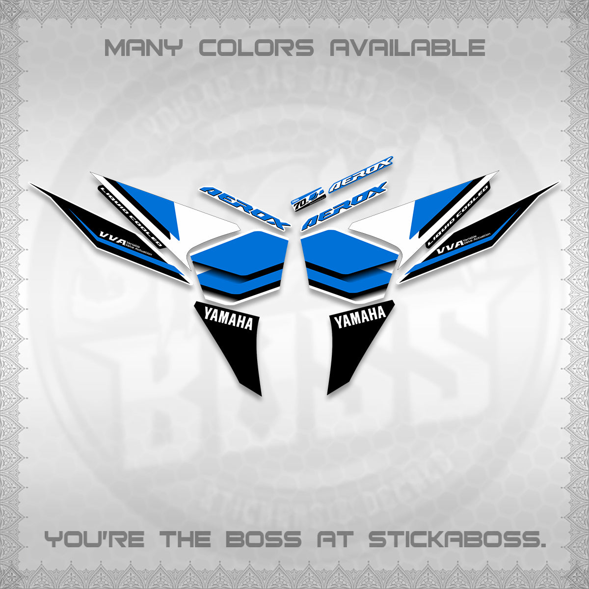 AEROX V3 DECALS (70TH ANNIVERSARY DESIGN) STICKER DECALS By STICKABOSS (Copy) (Copy) (Copy) (Copy) (Copy) (Copy)