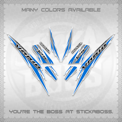 CLICK 125 V3 INDO FOR WHITE DECALS (2024 SV 22-A1 STYLE) STICKER KITS By STICKABOSS