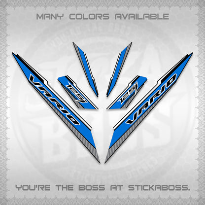 CLICK 125 V3 VARIO DECALS (2024 SV 12-A1 STYLE) STICKER DECALS By STICKABOSS