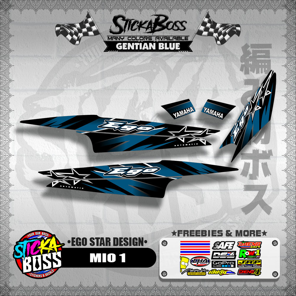 MIO 1 DECALS ( EGO STAR DESIGN )【WITH FREEBIES】
