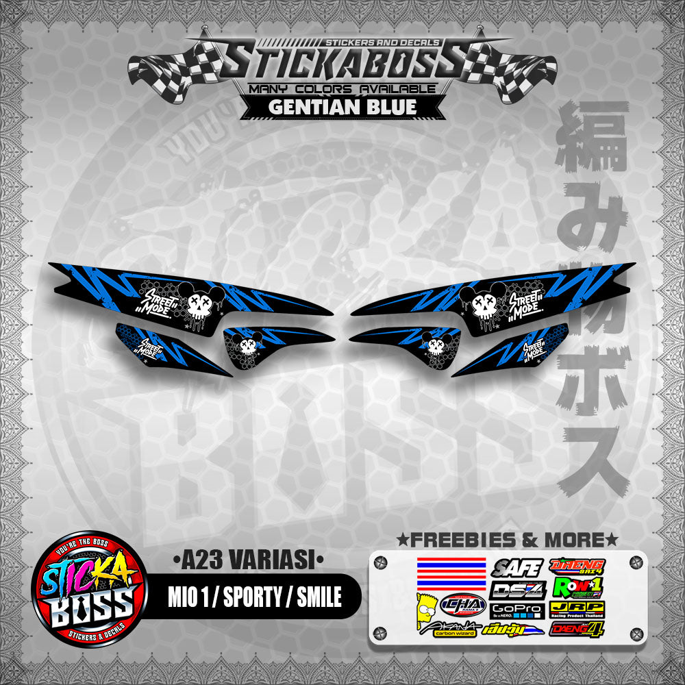 MIO 1 / SPORTY / SMILE INDO STICKER DECALS (A23 VARIASI)【WITH FREEBIES】