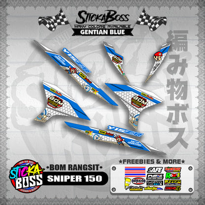 SNIPER 150 INDO DECALS ( BOM RANGSIT )【WITH FREEBIES】