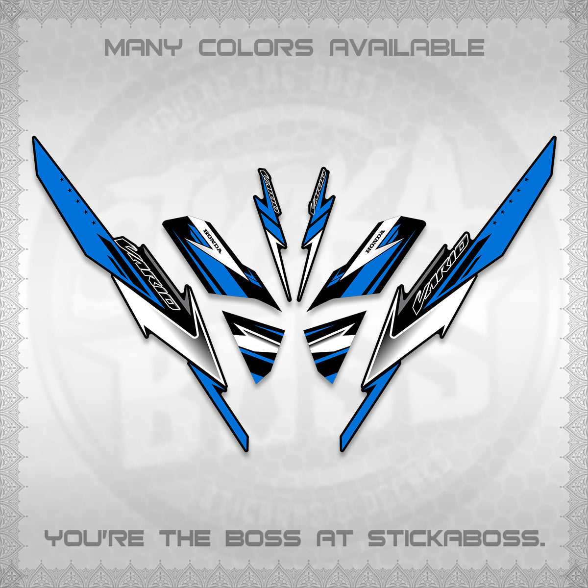 CLICK 125 V3 VARIO DECALS (2023 CUSTOM STYLE 01) STICKER KITS By STICKABOSS