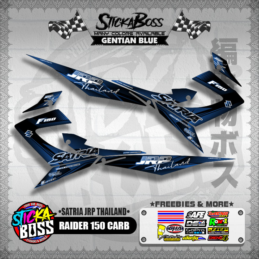 RAIDER 150 CARB DECALS ( SATRIA JRP THAILAND ) [ PREMIUM GLOSSY LAMINATED ]【WITH FREEBIES】