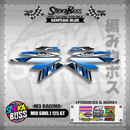 MIO SOUL I 125 GT DECALS ( M3 RACING )【WITH FREEBIES】