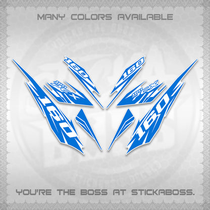 PCX 150 160 INDO FOR WHITE DECALS (2026 NEW 08 DESIGN) STICKER DECALS By STICKABOSS