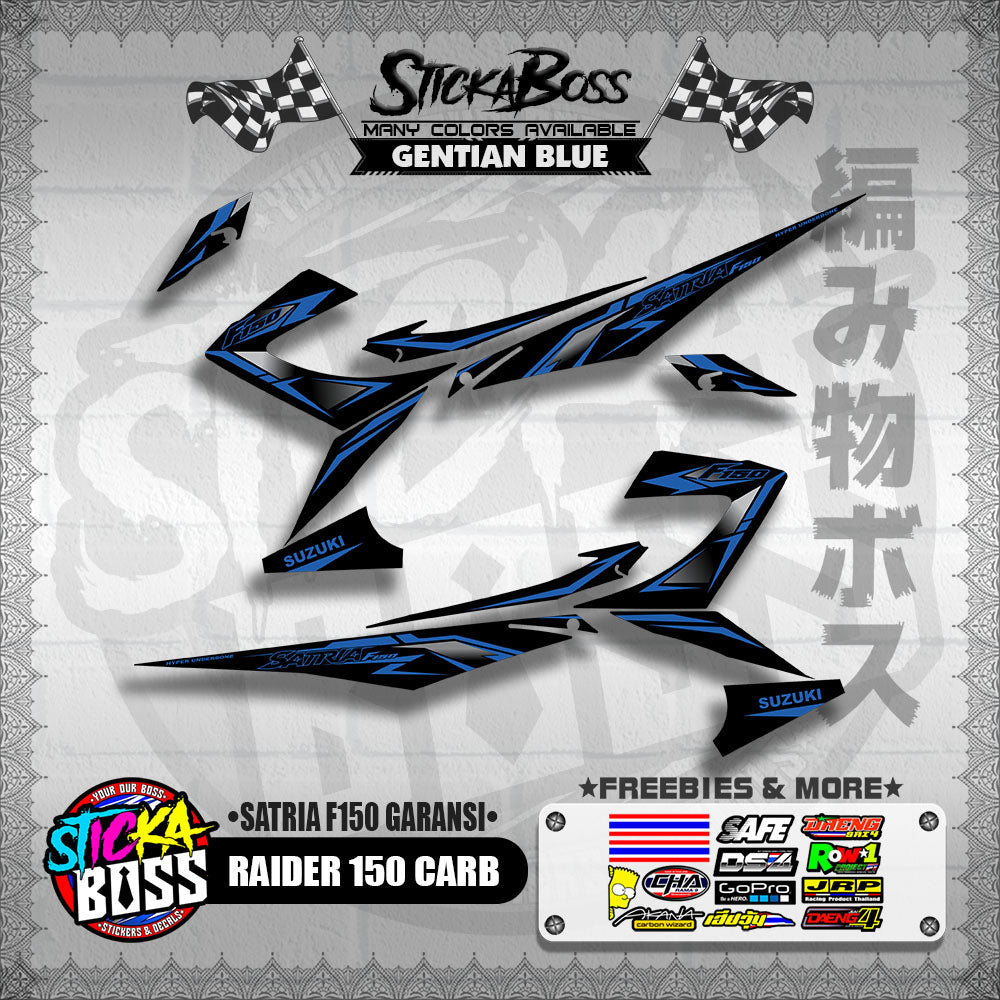 RAIDER 150 CARB DECALS ( SATRIA F150 GARANSI )【WITH FREEBIES】