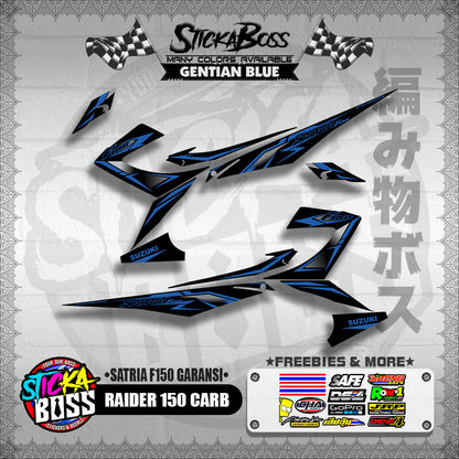 RAIDER 150 CARB DECALS ( SATRIA F150 GARANSI )【WITH FREEBIES】