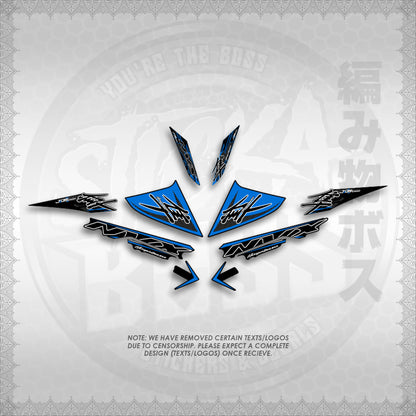 STICKER DECALS for AEROX V3 ALPHA TURBO (AV3HAHO) By STICKABOSS (SOFIE LAMINATED WATERPROOF)