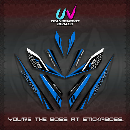 【PREMIUM UV PRINT】TRANSPARENT RAIDER 150 Fi SATRIA DECALS (2026 NTN N22)STICKER By STICKABOSS