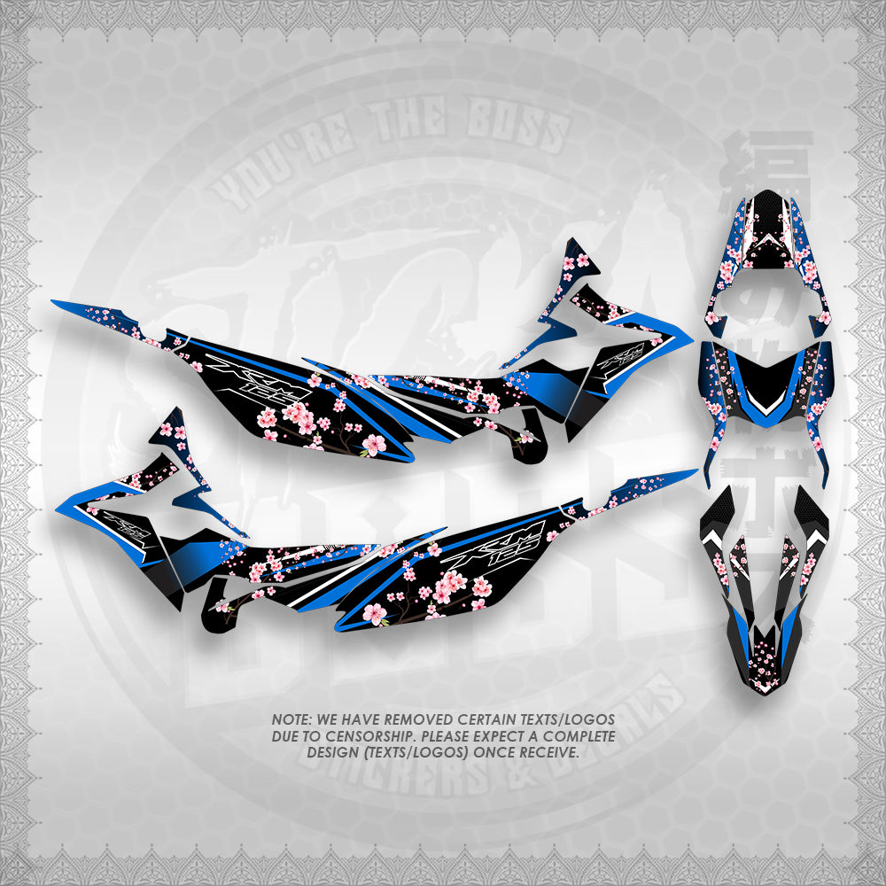 STICKER DECALS FOR XRM 125 FI FULL DECALS (X125FSAIN) By STICKABOSS (SOFIE LAMINATED WATERPROOF)