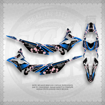 STICKER DECALS FOR XRM 125 FI FULL DECALS (X125FSAIN) By STICKABOSS (SOFIE LAMINATED WATERPROOF)