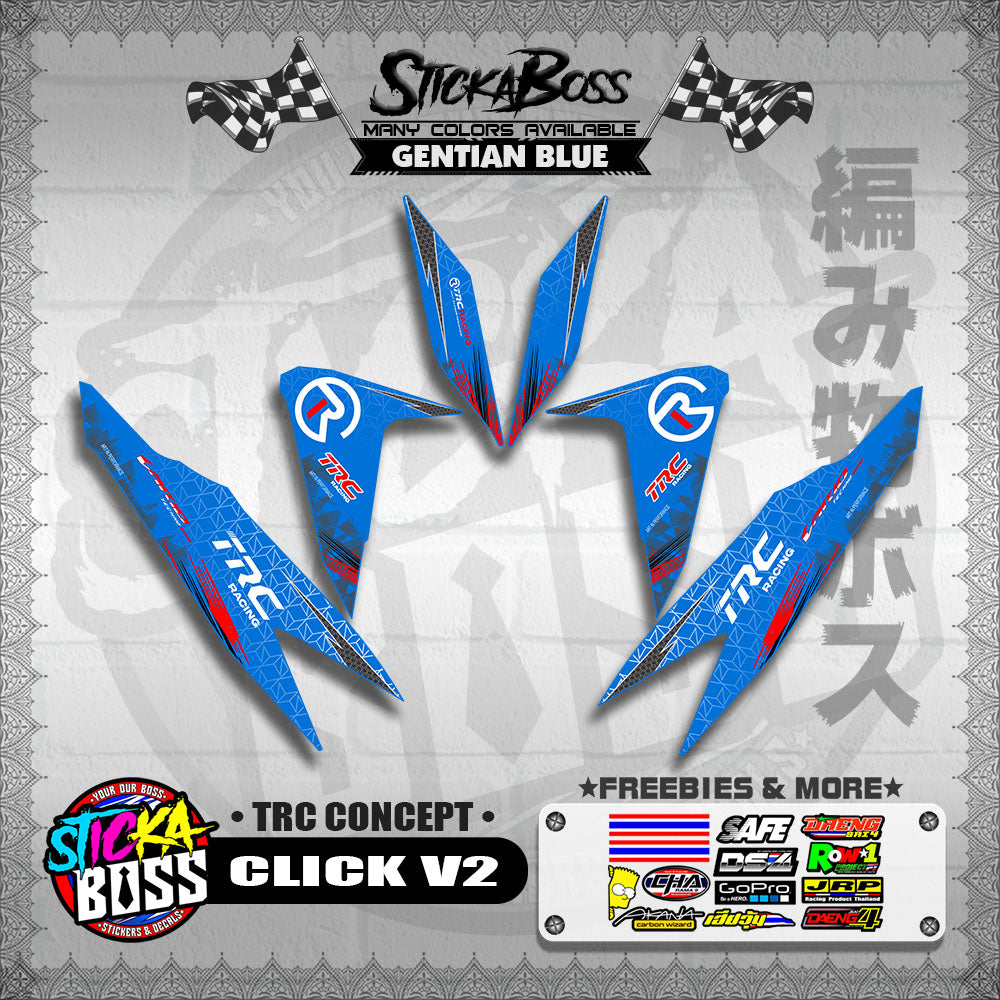 CLICK V2 DECALS ( TRC CONCEPT )【WITH FREEBIES】