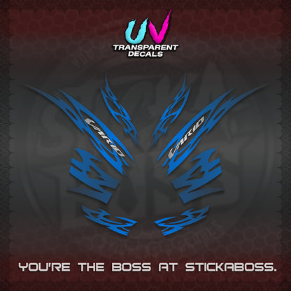 CLICK 125 V2 INDO STRIPING UV TRANSPARENT DECALS (2026 NUSANTARA MOTIF) STICKER DECALS By STICKABOSS