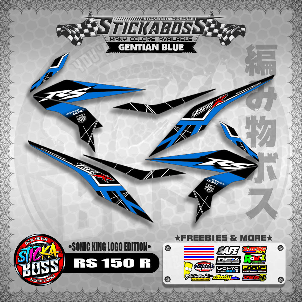 RS 150 R STICKER DECALS ( SONIC KING LOGO EDITION )【WITH FREEBIES】
