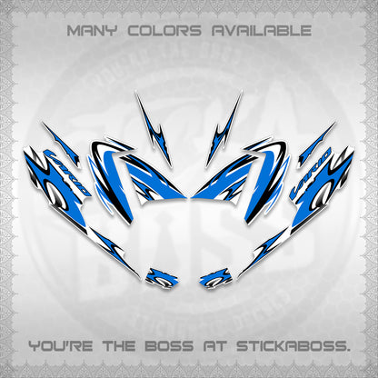 CLICK 125 V4 VARIO STRIPING FOR WHITE DECALS (2026 NEW LED DESIGN) STICKER DECALS By STICKABOSS