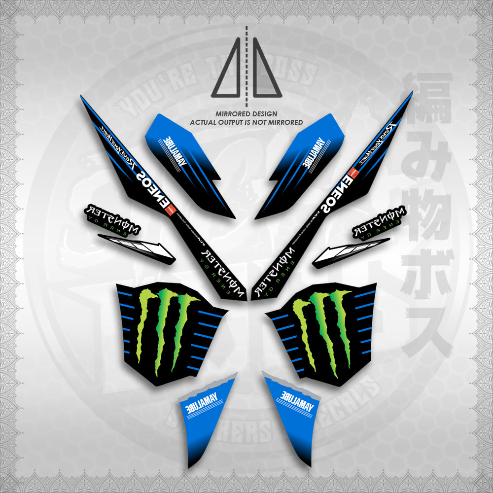 STICKER DECALS for AEROX V3 ALPHA TURBO INDO (AV3MOED01) By STICKABOSS (SOFIE LAMINATED WATERPROOF)