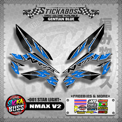 NMAX V2 STICKER DECALS ( 001 STAR LIGHT )【WITH FREEBIES】