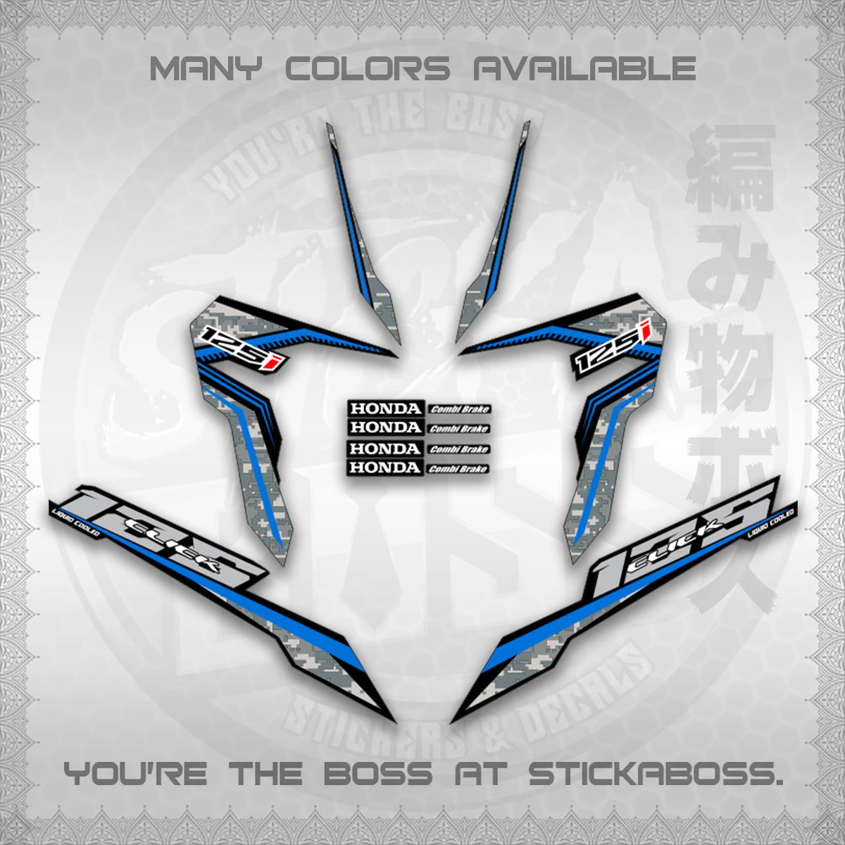 CLICK 125 V3 VIETNAM CONCEPT ( BARCODE STYLE ) STICKER DECALS By STICKABOSS