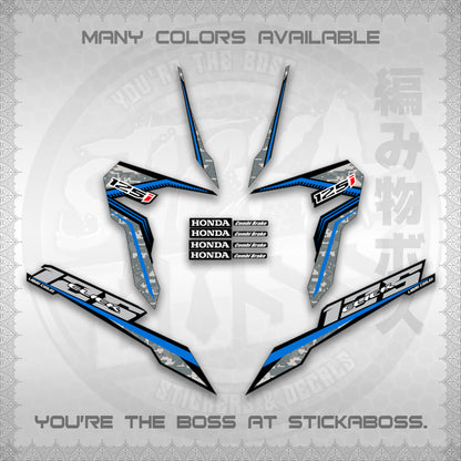 CLICK 125 V3 VIETNAM CONCEPT ( BARCODE STYLE ) STICKER DECALS By STICKABOSS