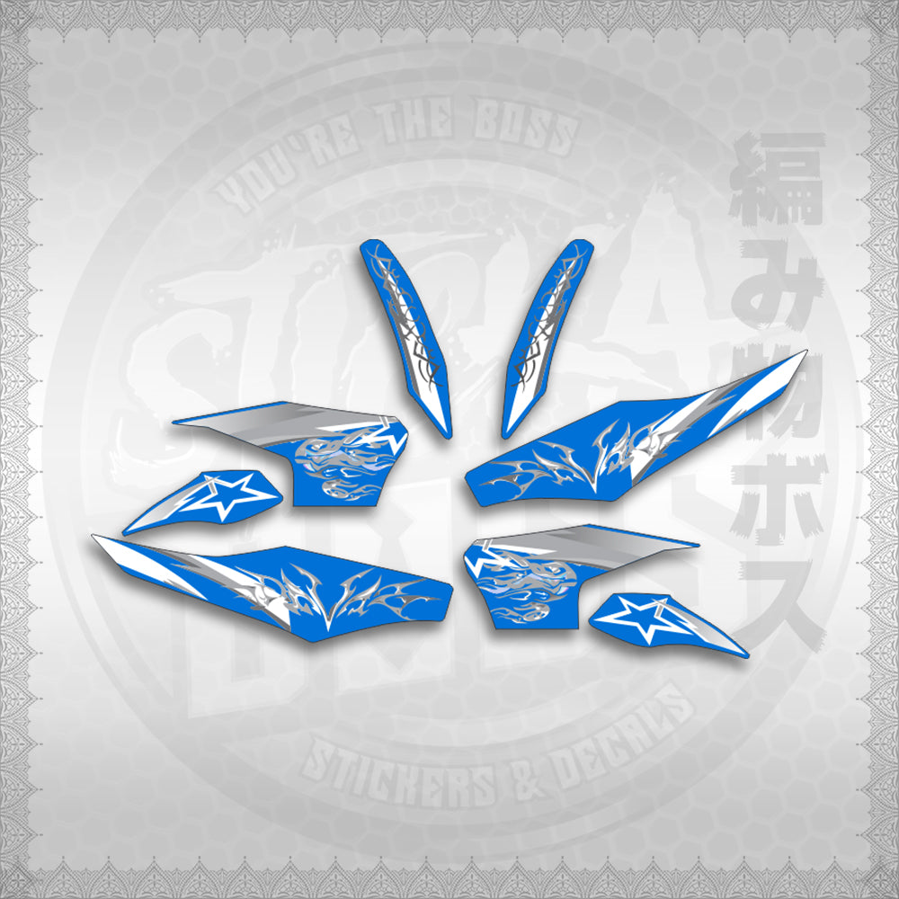 STICKER DECALS for CLICK 125 V2 (CV2VALEKYSH) By STICKABOSS (SOFIE LAMINATED WATERPROOF)