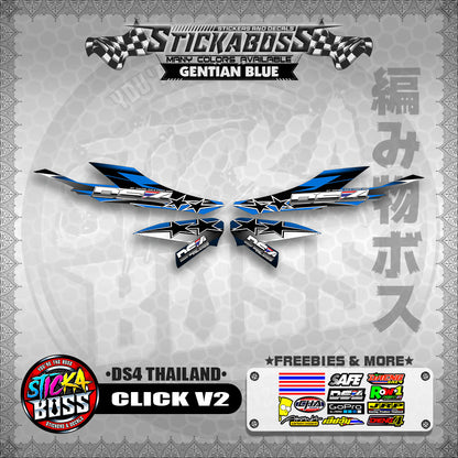 CLICK V2 STICKER DECALS ( DS4 THAILAND )【WITH FREEBIES】