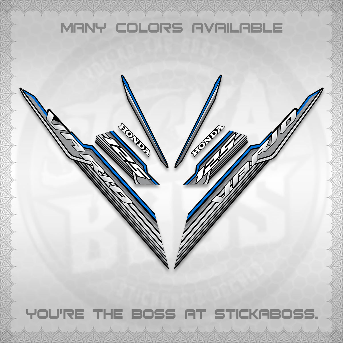 CLICK 125 V3 INDO DECALS (2024 SV 07-A2 STYLE) STICKER KITS By STICKABOSS