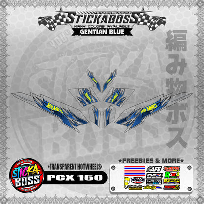【PREMIUM UV PRINT】TRANSPARENT PCX 150 DECALS ( HOTWHEELS )【WITH FREEBIES】